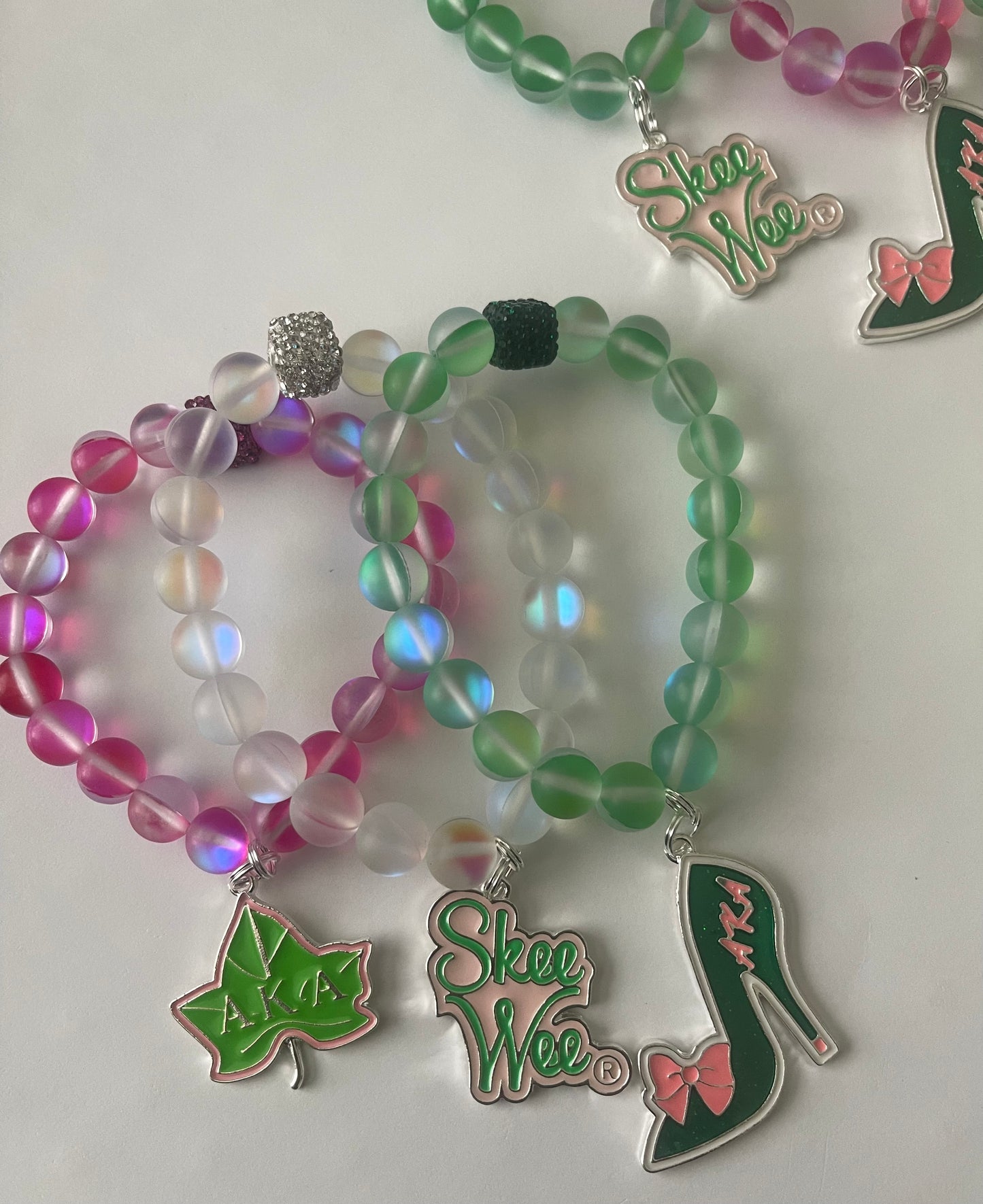 Custom Sorority Inspired Trio Bracelets